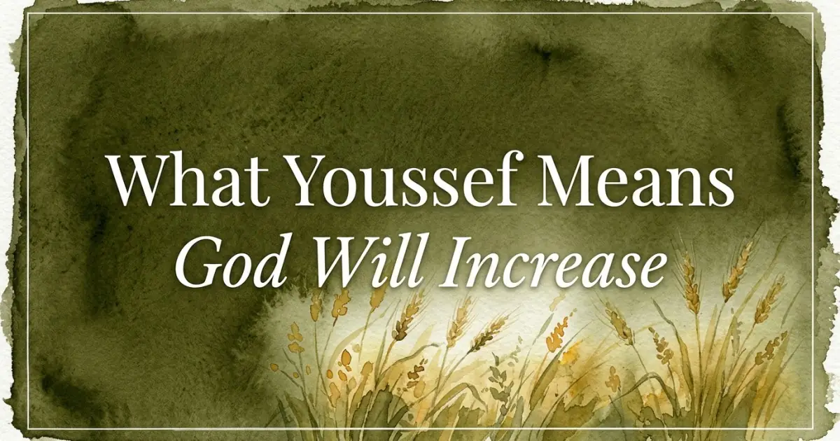 Youssef name meaning God Will Increase
