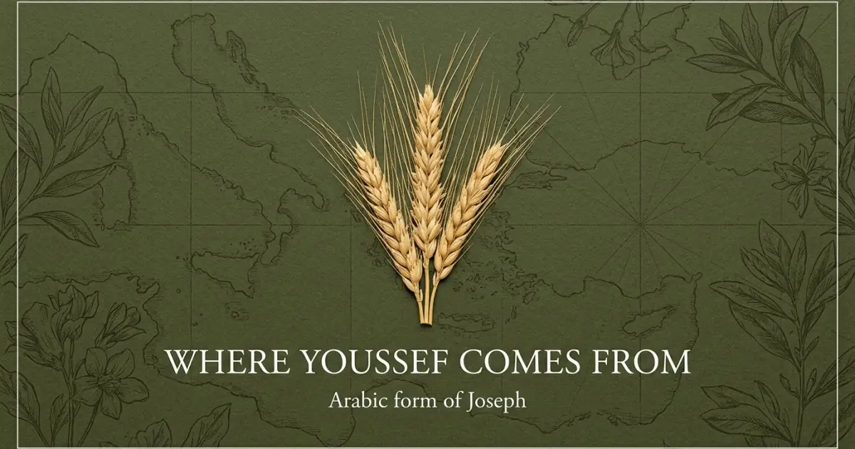 The name Youssef comes from: Arabic form of Joseph