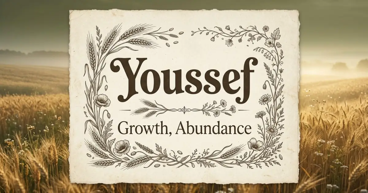 Youssef meaning themes: growth, abundance