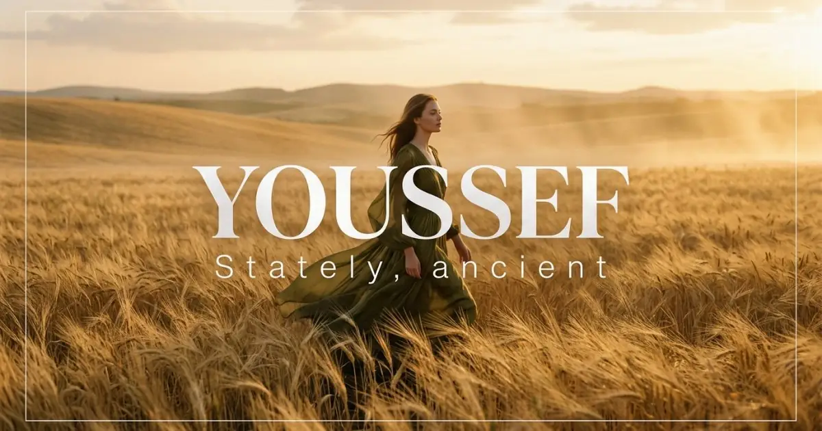 Youssef name vibe: Stately, ancient