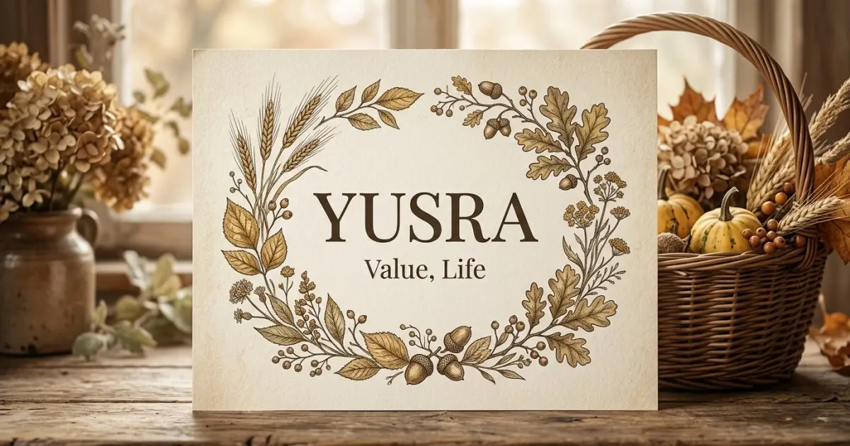 Yusra meaning themes: value, life