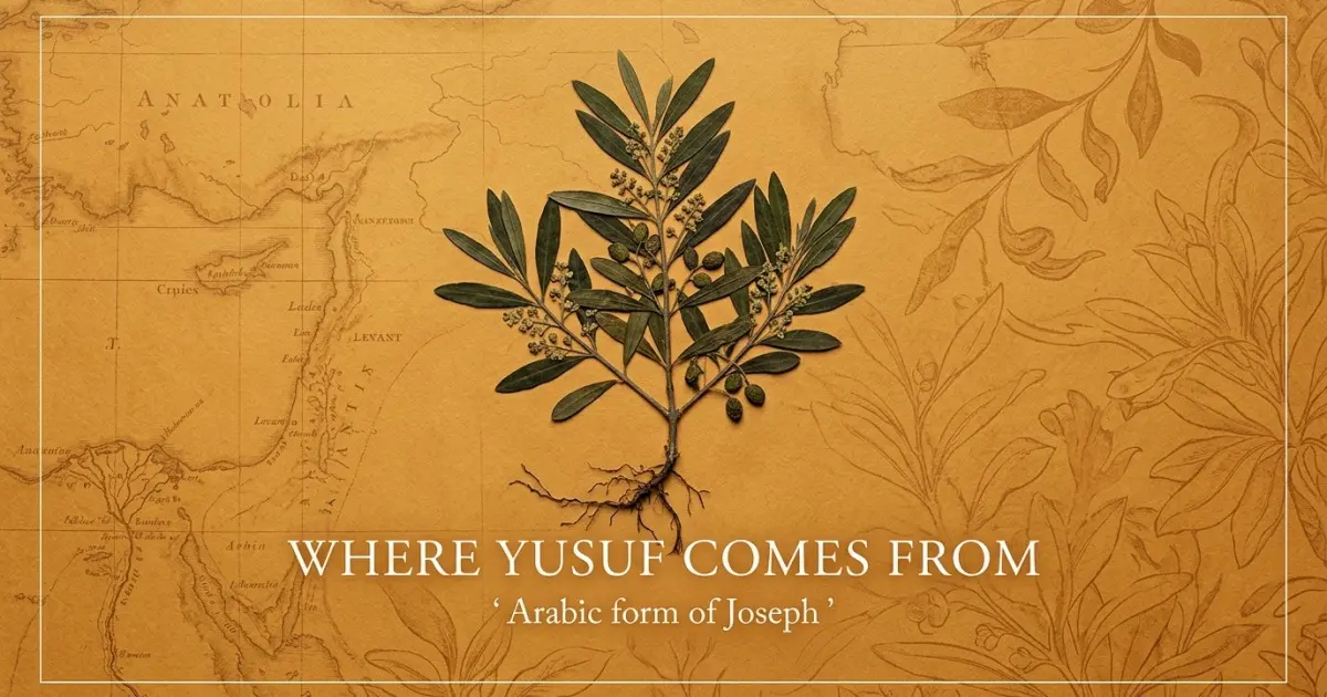 The name Yusuf comes from: Arabic form of Joseph