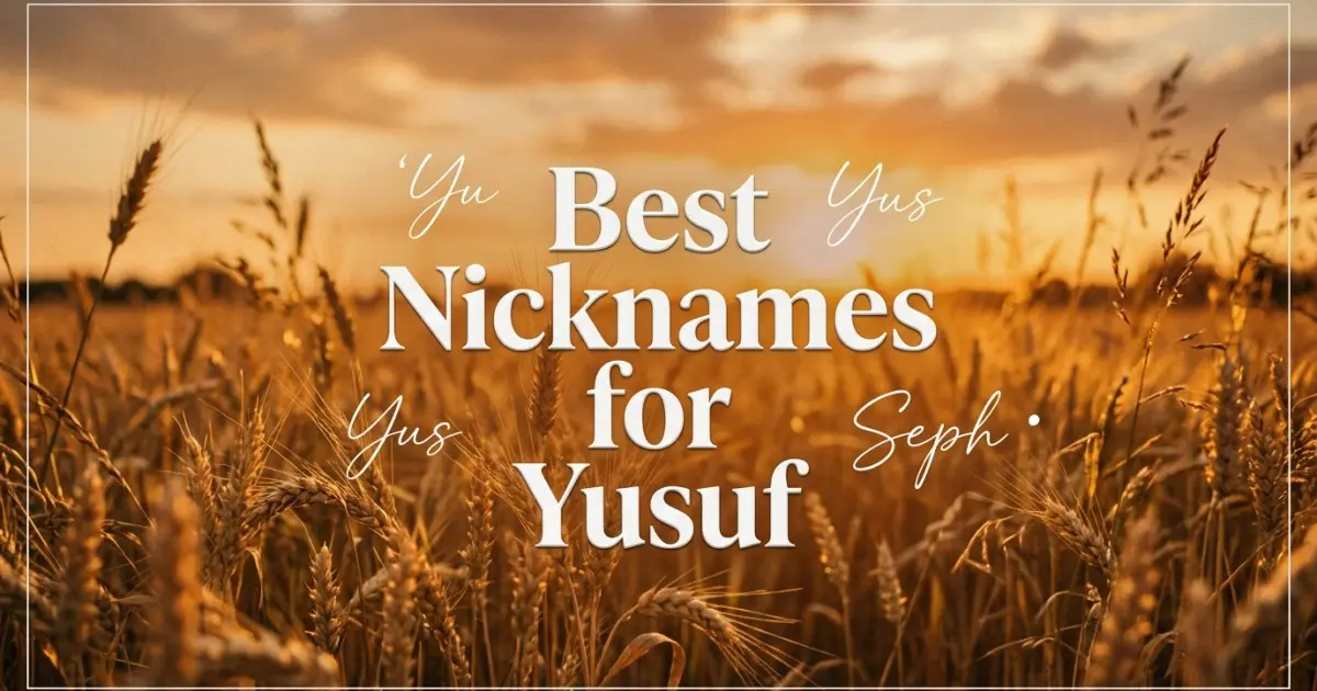 Nicknames for Yusuf