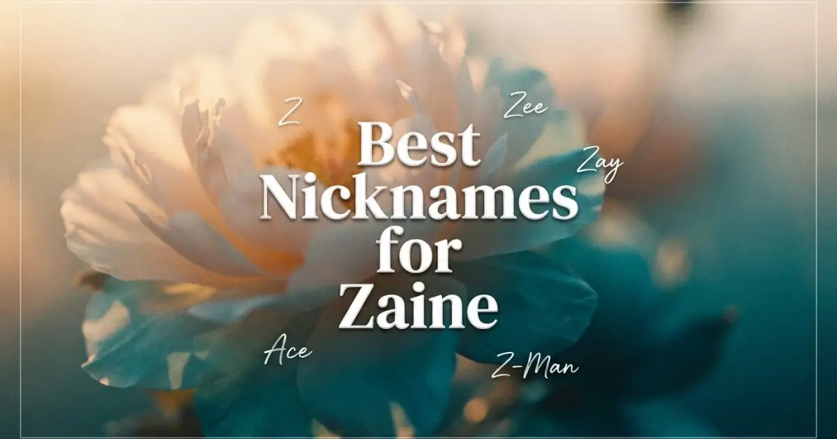 Nicknames for Zaine