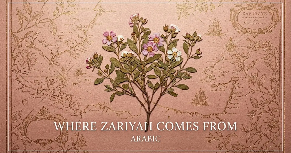 The name Zariyah comes from: Arabic
