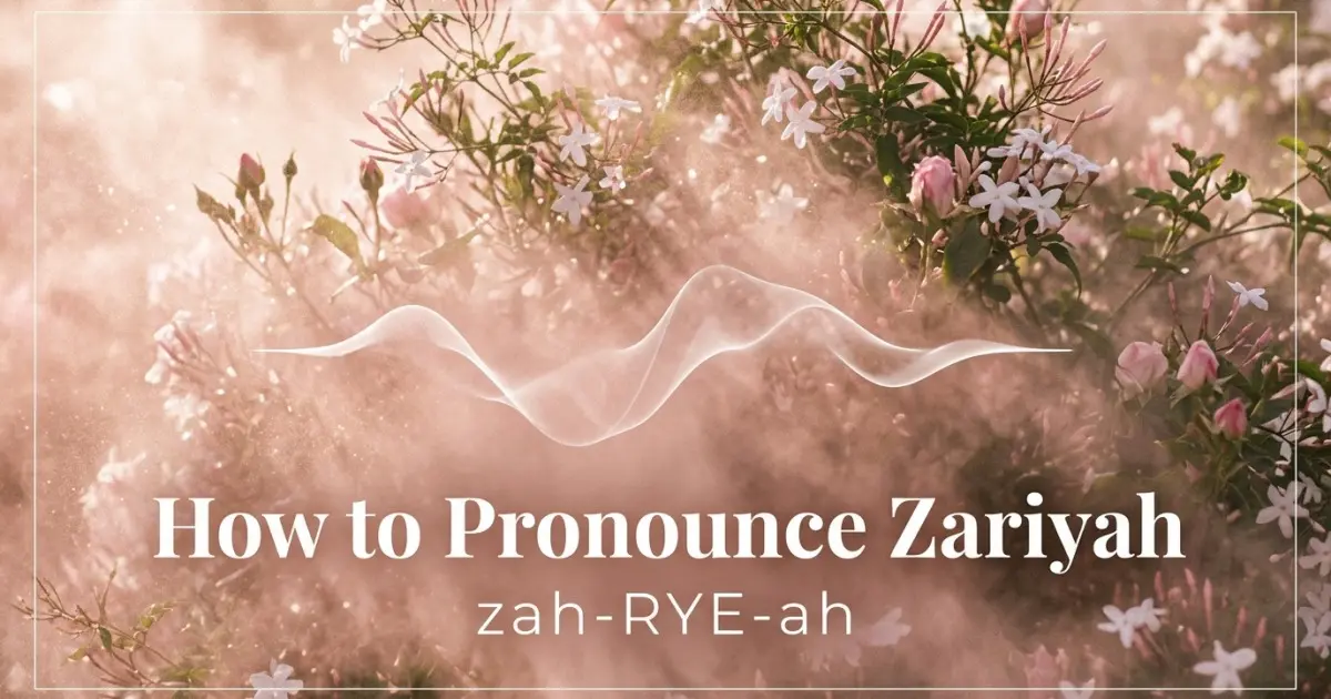 How to pronounce Zariyah