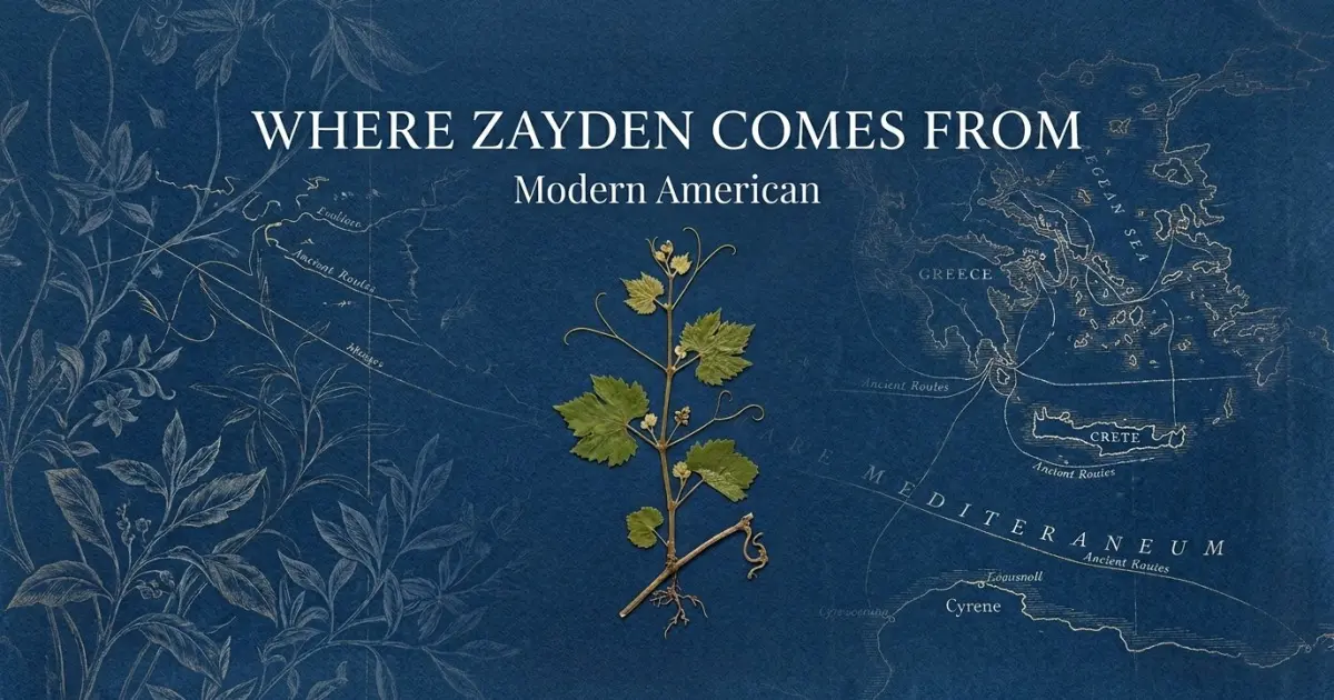 The name Zayden comes from: Modern American