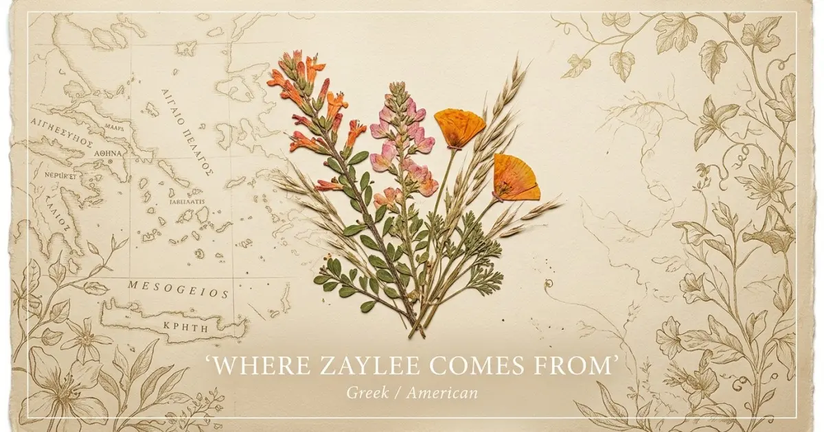 The name Zaylee comes from: Greek / American