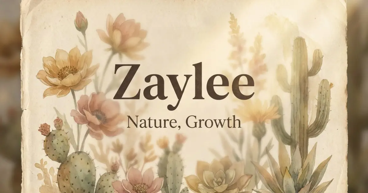 Zaylee meaning themes: nature, growth