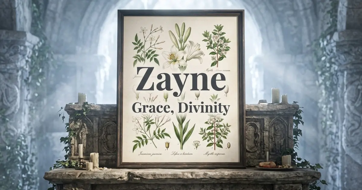 Zayne meaning themes: grace, divinity