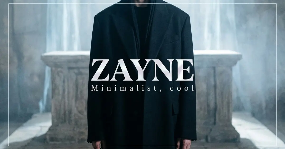 Zayne name vibe: Minimalist, cool