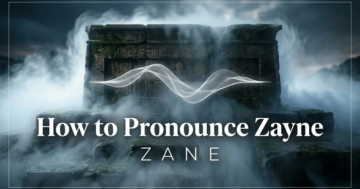 How to pronounce Zayne