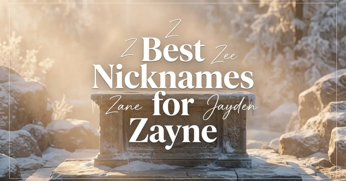 Nicknames for Zayne
