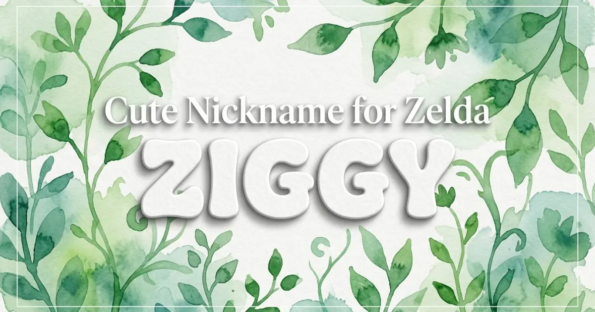 Cute nickname for Zelda: Ziggy