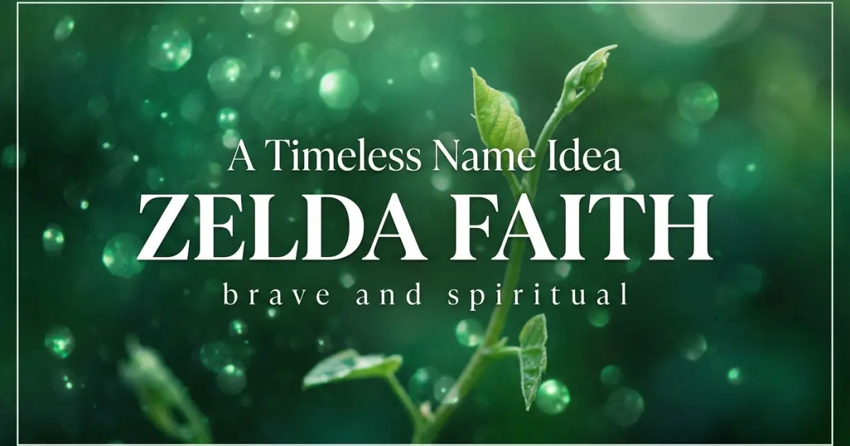 Middle name idea: Zelda Faith - brave and spiritual