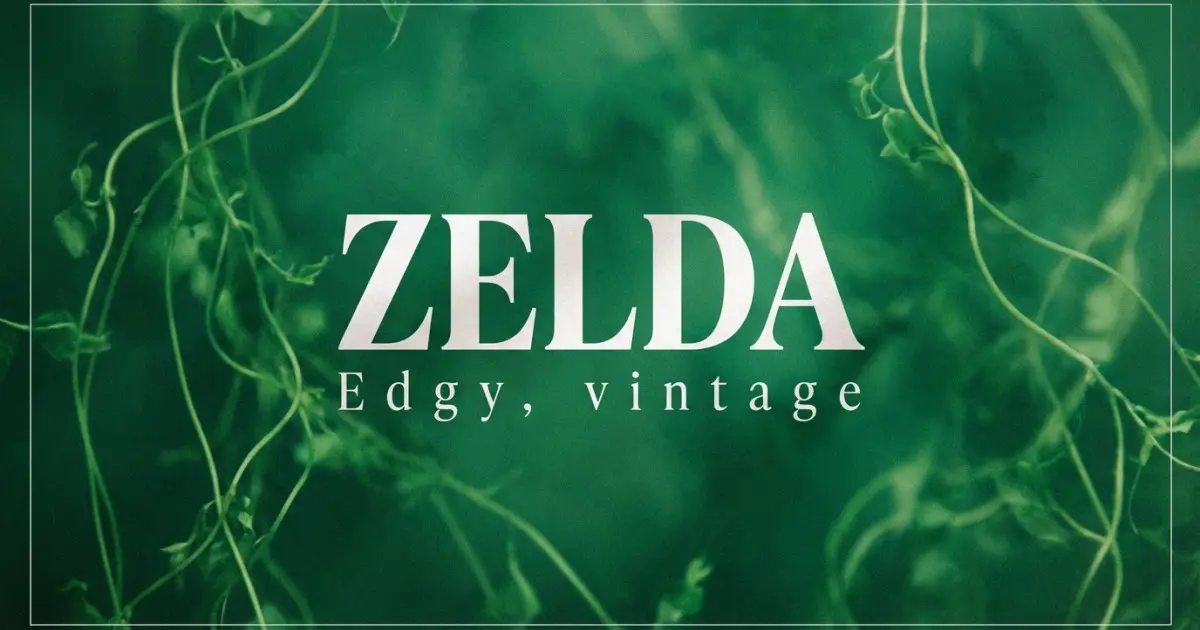 Zelda name vibe: Edgy, vintage
