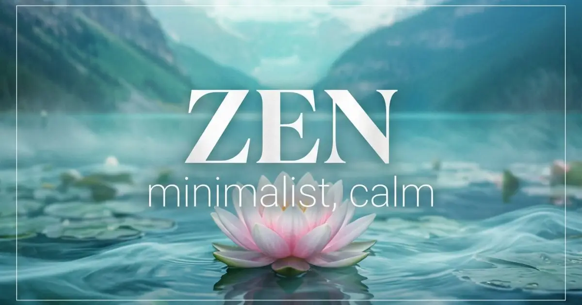 Zen name vibe: Minimalist, calm