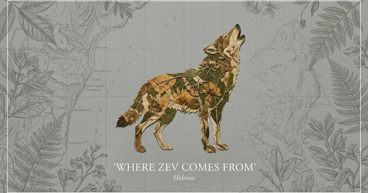The name Zev comes from: Hebrew