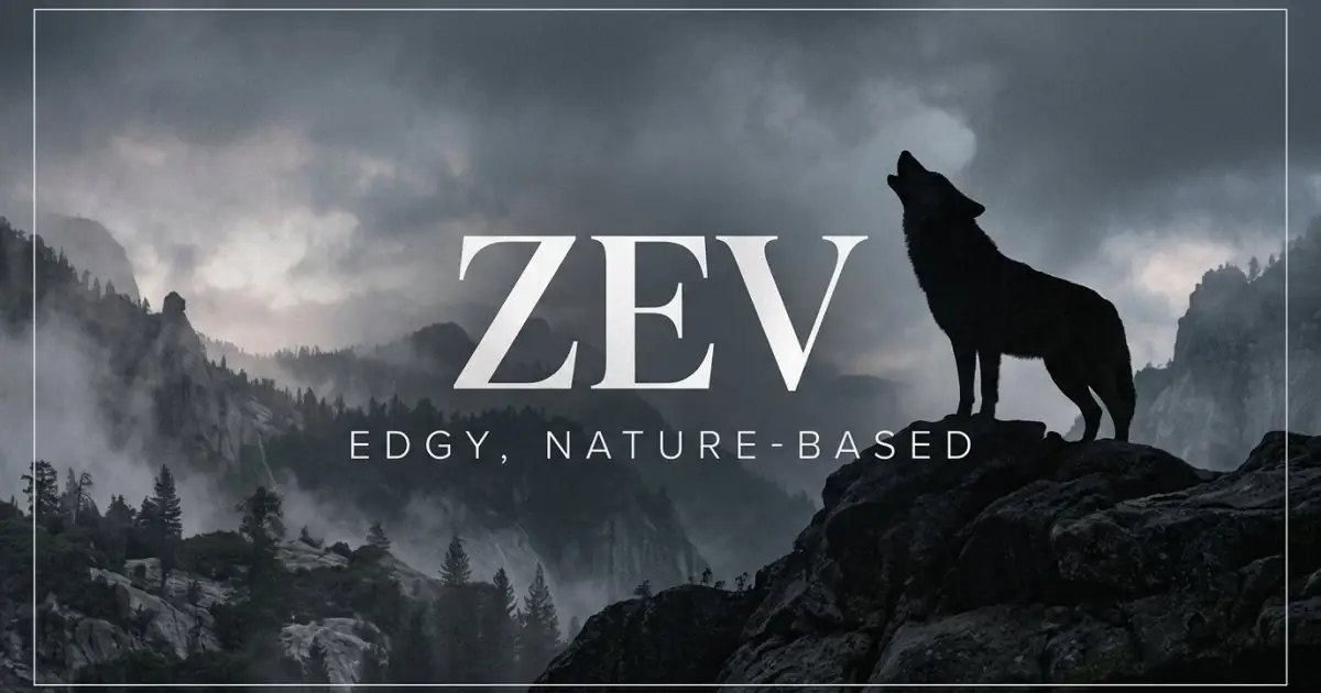 Zev name vibe: Edgy, nature-based