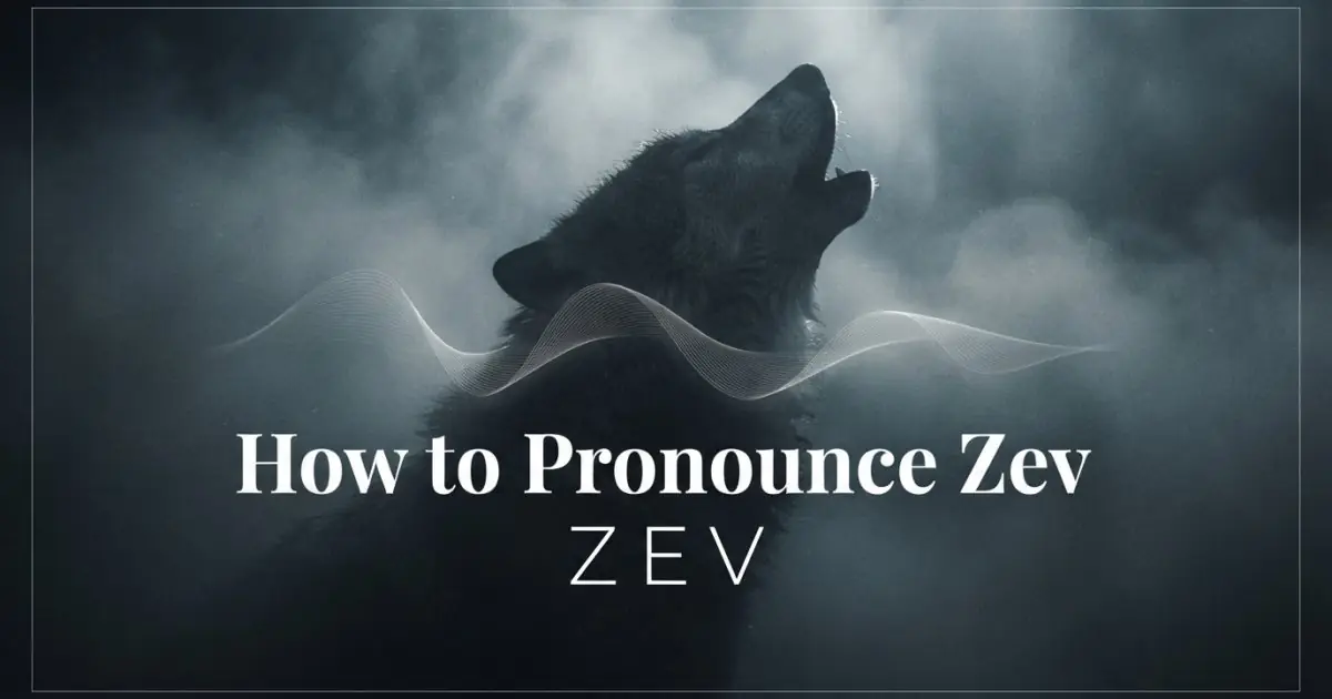 How to pronounce Zev