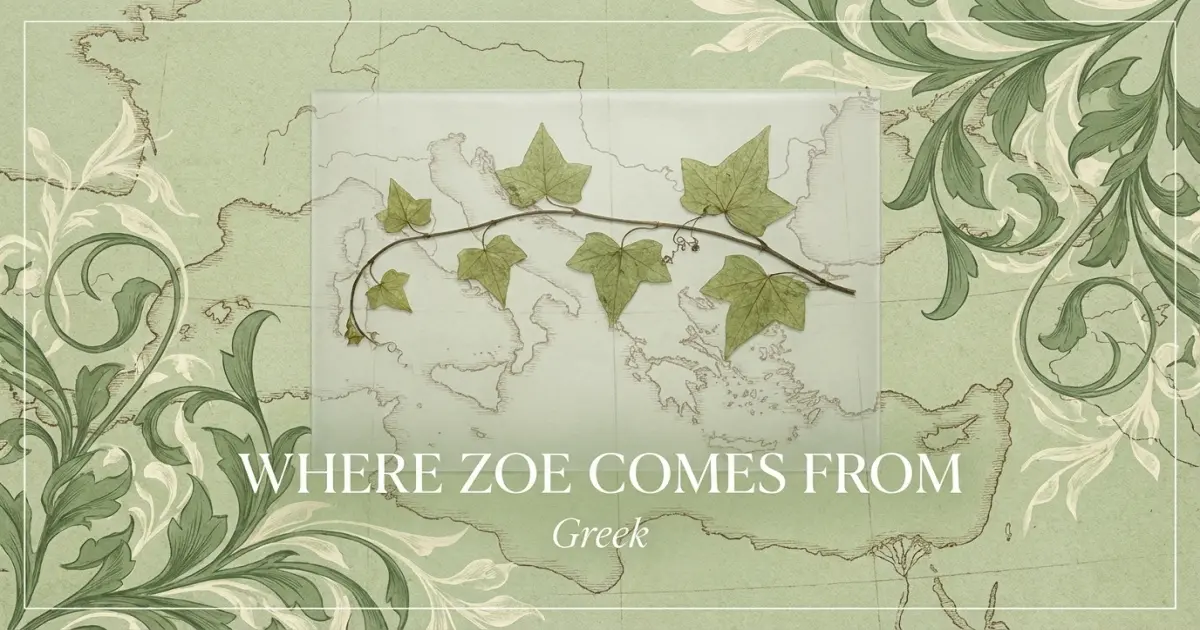 The name Zoe comes from: Greek