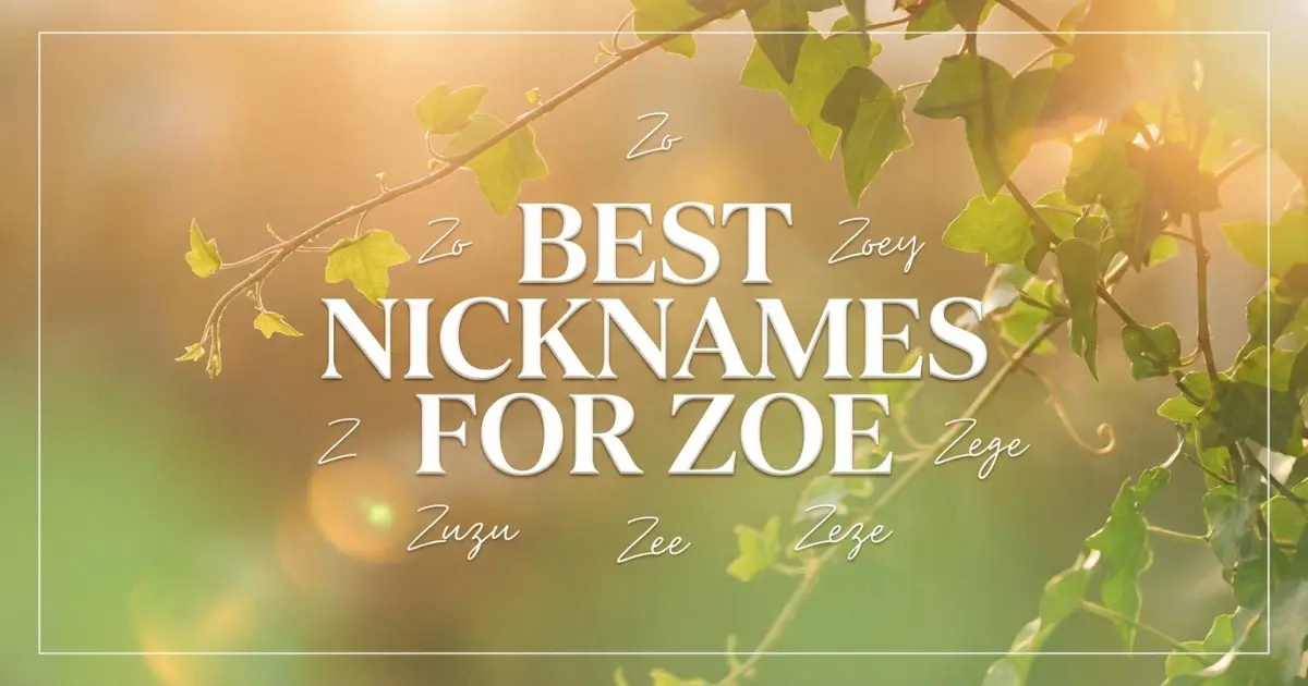 Nicknames for Zoe