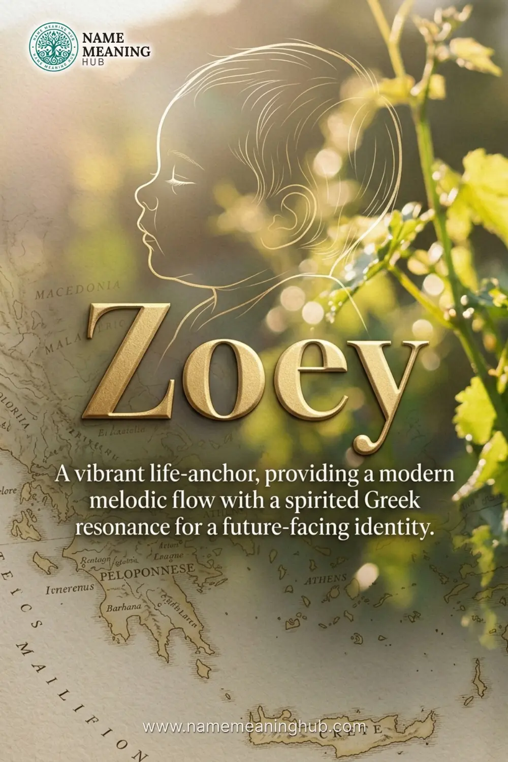Meaning of the name Zoey: A vibrant life-anchor, providing a modern melodic flow with a spirited Greek resonance for a future-facing identity.