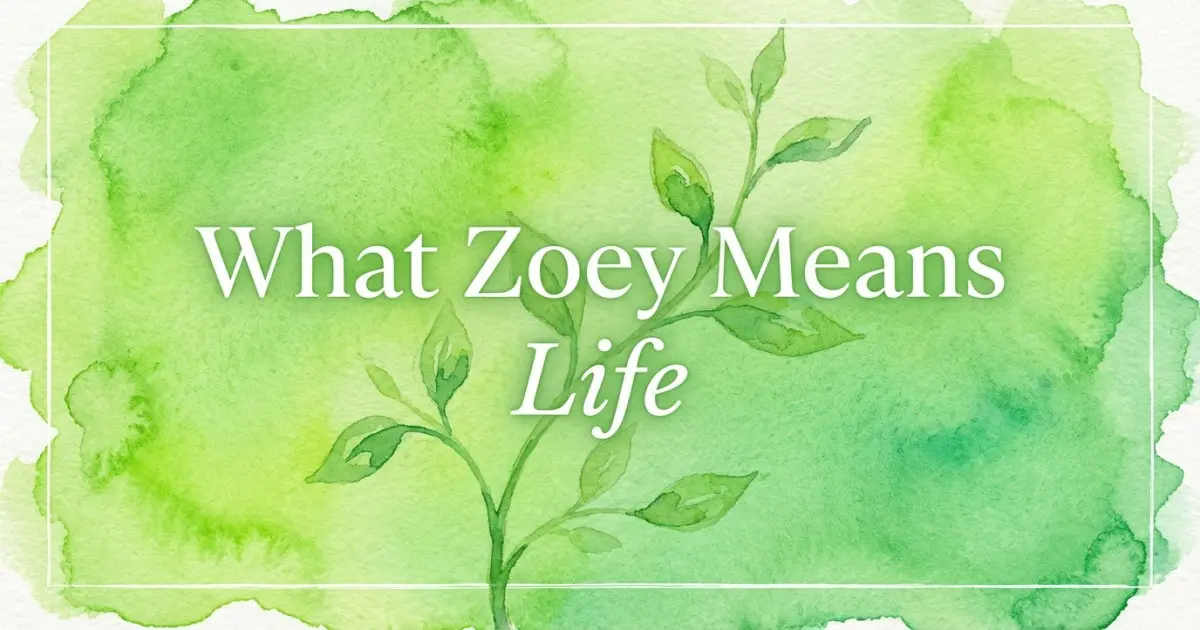 Zoey name meaning Life