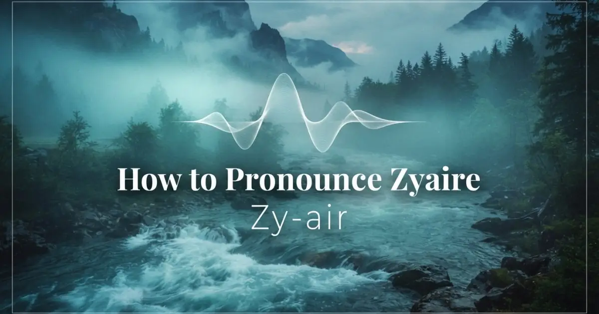 How to pronounce Zyaire